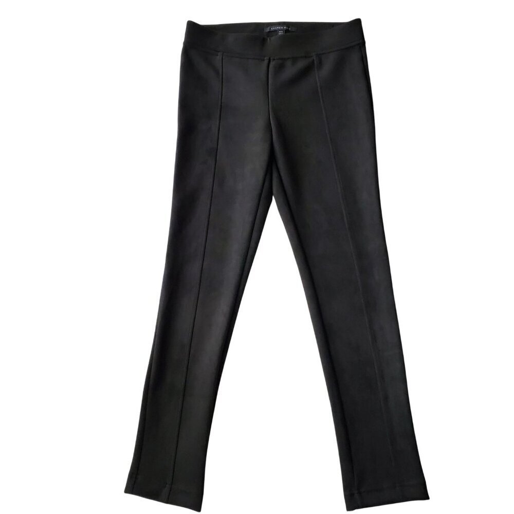 Andrew Marc Faux Suede Leggings Pants Black Size S